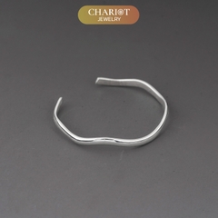 Lắc tay BCJ14 họa tiết lượn sóng đơn giản Chariot Jewelry