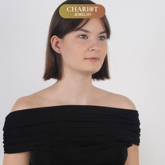 Khuyên tai bạc ECJ72 cánh hoa nhỏ xinh Chariot Jewelry