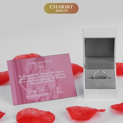 Nhẫn bạc S925 NCJ46 vòng lặp trái tim, quà tặng Valentine ý nghĩa dành cho bạn gái, Chariot Jewelry