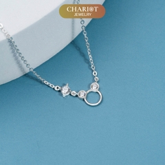 Dây chuyền DCJ103 chuột Mickey xinh xắn bạc 925 ChariotJewelry