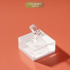 Nhẫn bạc NCJ45 Vòng nguyệt quế ChariotJewelry
