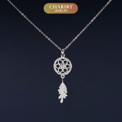 Dây chuyền DCJ202 Dreamcatcher, lá bùa may mắn và bình yên, ChariotJewelry