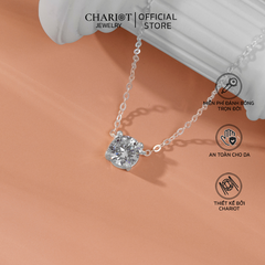 Dây chuyền bạc DCJ15 mặt đá tròn S925 ChariotJewelry