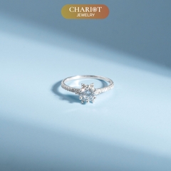 Nhẫn bạc NCJ92 Embellished đính đá CZ, quà tặng sinh nhật dành tặng bạn gái, ChariotJewelry
