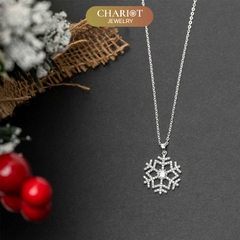 Dây chuyền DCJ30 S925 hoa tuyết, quà tặng Valentine ý nghĩa, Chariot Jewelry