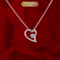 Dây chuyền bạc DCJ01 Forever Love s925 thanh lịch trẻ trung, quà tặng Valentine, ChariotJewelry