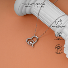 Dây chuyền DCJ06 S925 Dancing Heart, trái tim quyến rũ, quà tặng Valentine ý nghĩa, ChariotJewelry