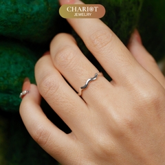 Nhẫn bạc NCJ12 Gợn Sóng Phong Cách Nhẹ Nhàng Chariot Jewelry