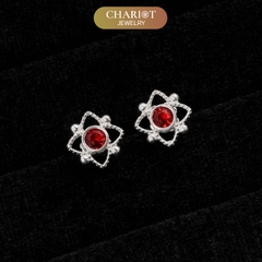 Khuyên tai bạc ECJ40 Hiemal s925 ChariotJewelry