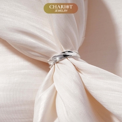 Nhẫn Bạc NCJ19 Lượn Sóng Vintage Chariot Jewelry