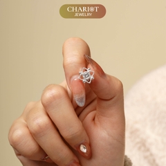 Khuyên tai bạc ECJ40 Hiemal s925 ChariotJewelry