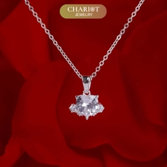 Dây chuyền bạc DCJ68 S925 trái tim đính đá sắc màu, quà tặng Valentine ý nghĩa, Chariot Jewelry