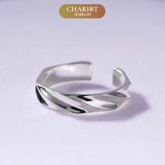 Nhẫn Bạc NCJ19 Lượn Sóng Vintage Chariot Jewelry
