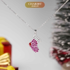 Dây chuyền bạc DCJ35 Red Stocking Christmas S925 ChariotJewelry