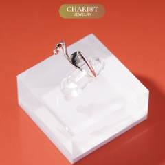 Nhẫn bạc 925 CHARIOT cách điệu hình mèo dễ thương ChariotJewelry NCJ39