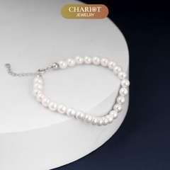 Lắc tay BCJ03 ngọc trai mix màu quý phái Chariot Jewelry