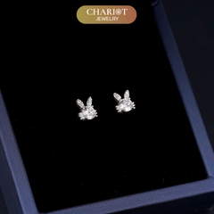 Khuyên tai bạc ECJ20 Thỏ con đáng yêu s925 ChariotJewelry