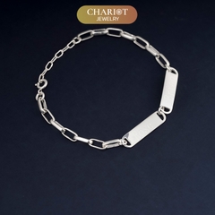 Lắc tay BCJ22 khắc tên  Chariot Jewelry