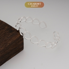 Lắc tay BCJ24 liên kết trái tim Chariot Jewelry