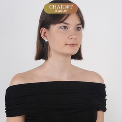 Khuyên tai bạc ECJ96 bươm bướm lung linh Chariot Jewelry
