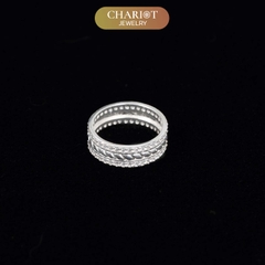 Nhẫn bạc S925 NCJ77 quà tặng sinh nhật ý nghĩa dành cho bạn trai ChariotJewelry