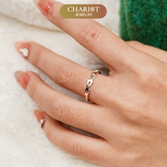 Nhẫn bạc 925 CHARIOT cách điệu hình mèo dễ thương ChariotJewelry NCJ39