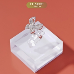 Nhẫn bạc NCJ53 Hồ Điệp đá ChariotJewelry