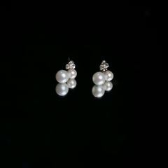 Khuyên tai nữ ECJ11 ngọc trai nhân tạo xinh xắn, dễ thương ChariotJewelry