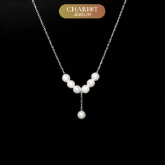 Dây chuyền DCJ81 ngọc trai thanh lịch dịu dàng bạc 925 ChariotJewelry