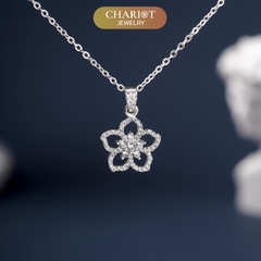 Dây chuyền DCJ105 bông hoa 5 cánh bạc 925 ChariotJewelry