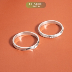 Nhẫn đôi bạc S925 nam nữ NCJ102 Fateful Union, nhẫn couple bạc, quà tặng Valentine ý nghĩa dành tặng bạn gái, ChariotJewelry