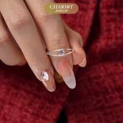 Nhẫn bạc NCJ53 Hồ Điệp đá ChariotJewelry