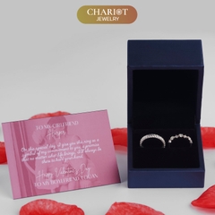 Nhẫn đôi bạc S925 nam nữ NCJ142 Blooming Love, nhẫn couple bạc, quà tặng 8-3 ý nghĩa dành tặng bạn gái, ChariotJewelry