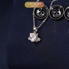 Dây chuyền bạc DCJ68 S925 trái tim đính đá sắc màu, quà tặng Valentine ý nghĩa, Chariot Jewelry