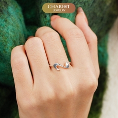 Nhẫn bạc 925 CHARIOT cách điệu hình mèo dễ thương ChariotJewelry NCJ39