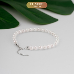 Lắc tay BCJ03 ngọc trai mix màu quý phái Chariot Jewelry