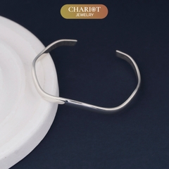 Lắc tay BCJ14 họa tiết lượn sóng đơn giản Chariot Jewelry