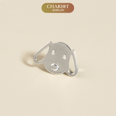 Khuyên tai bạc ECJ76 mặt cún dễ thương Chariot Jewelry