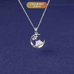 Dây chuyền bạc DCJ47 moon & star s925 ChariotJewelry