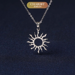 Dây chuyền DCJ66 biểu tượng mặt trời S925 ChariotJewelry
