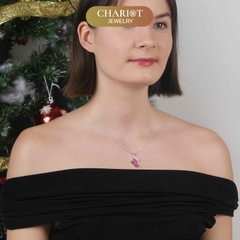 Dây chuyền bạc DCJ35 Red Stocking Christmas S925 ChariotJewelry