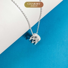 Dây Chuyền Bạc S925 DCJ117 Mặt Chữ Cái Chariot Jewelry