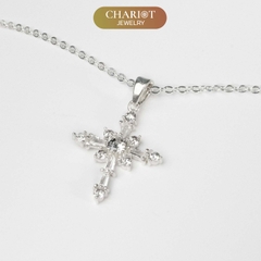Dây chuyền DCJ88 chữ thập đính đá CZ bạc 925 ChariotJewelry