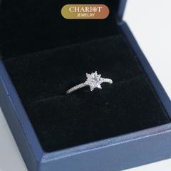 Nhẫn bạc NCJ92 Embellished đính đá CZ, quà tặng sinh nhật dành tặng bạn gái, ChariotJewelry