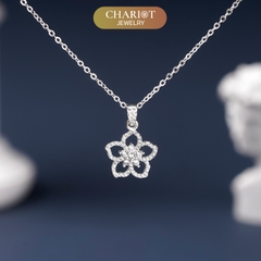 Dây chuyền DCJ105 bông hoa 5 cánh bạc 925 ChariotJewelry