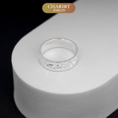 Nhẫn đôi bạc S925 nam nữ NCJ119 Harmony, nhẫn couple bạc, quà tặng 8-3 ý nghĩa dành tặng bạn gái, ChariotJewelry