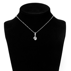 Dây chuyền bạc DCJ03 s925 giọt nước sang trọng nữ tính, quà tặng Valentine, ChariotJewelry