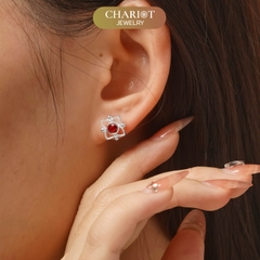 Khuyên tai bạc ECJ40 Hiemal s925 ChariotJewelry