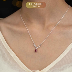 Dây chuyền bạc DCJ28 Reindeer Antler S925 ChariotJewelry
