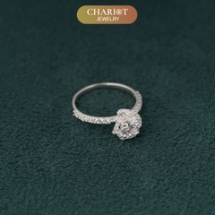 Nhẫn bạc NCJ155 họa tiết hoa hồng đính đá cao cấp, ChariotJewelry